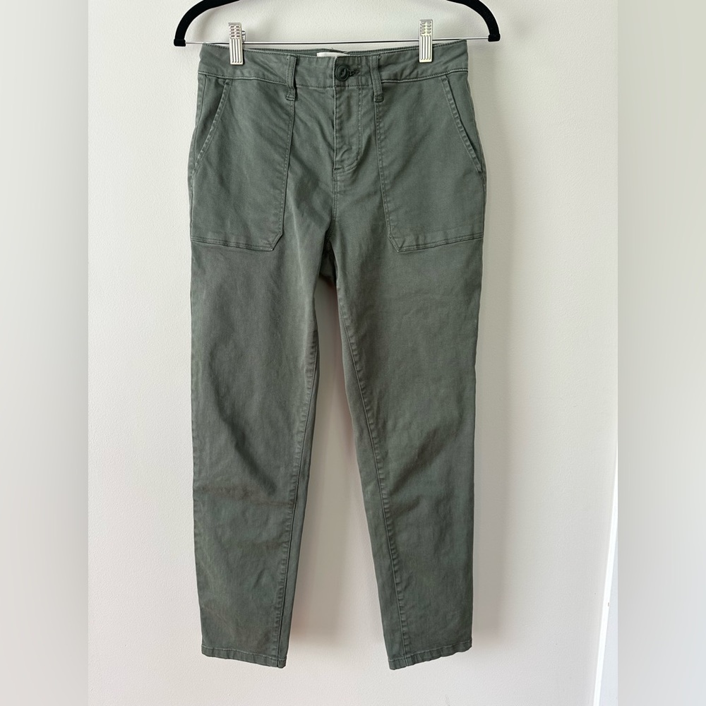 Sancutary Olive Cropped Utility Pant - Size 26